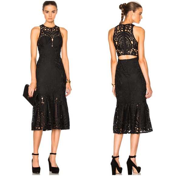 Lover Dresses & Skirts - LOVER LACE CUT OUT MIDI DRESS